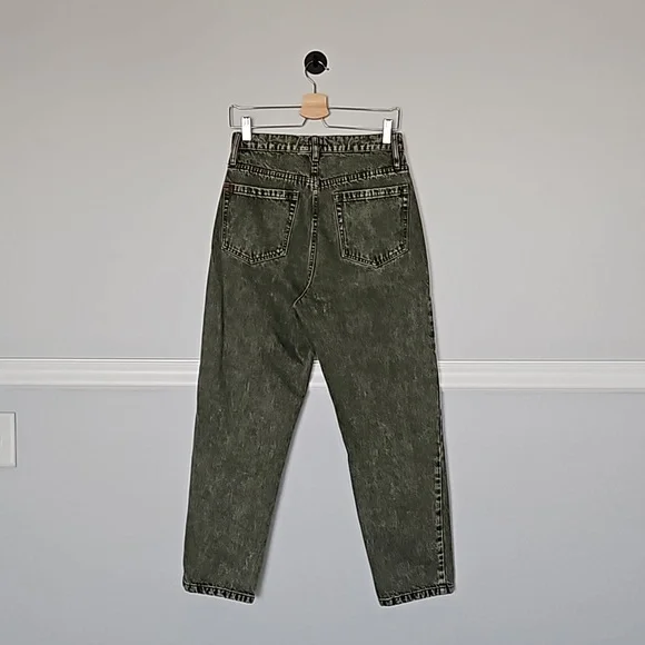 Urban Outfitters BDG Slim Straight Acid Green Jeans 30 Button Fly - Picture 4 of 11